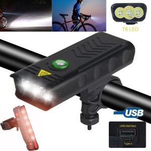 ECLAIRAGE POUR VÉLO 3 W LED Laser Light - Imperméable à l'eau USB Lumi