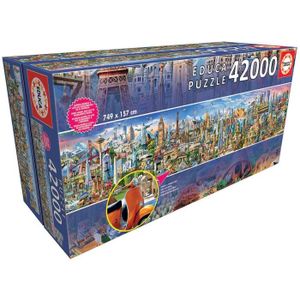 PUZZLE EDUCA - Puzzle - 42000 Le tour du monde