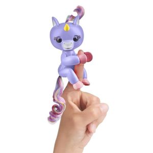 ROBOT - ANIMAL ANIMÉ FINGERLINGS Bébé Licorne Alika - Bleue - Robot int