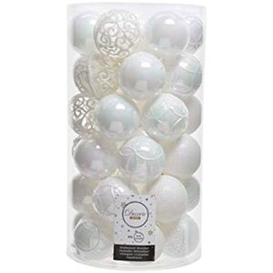 Lot De 78 Boules De Noël Rouges Et Blanches Pour Sapin De Noël[198] - Maison