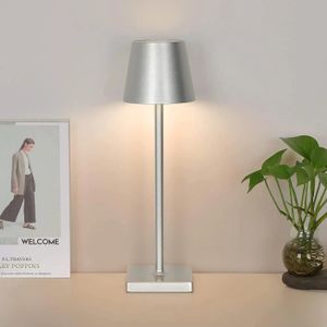 LAMPE A POSER Lampe à poser LED Moderne argenté,38x10x10cm,Blanc