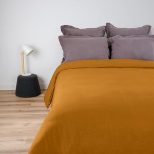 LINANDELLE Housse de Couette Unie Coton Percale et Taie VAELIA