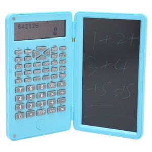 CALCULATRICE minifinker Calculatrice avec bloc-notes Calculatrice scientifique portable avec bloc-notes, écran bureau calculatrice Bleu ciel