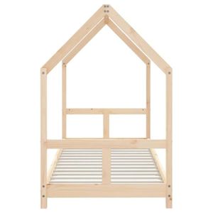STRUCTURE DE LIT Zerodis Cadre de lit pour enfants 80x200 cm bois d