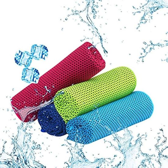 Serviette de Refroidissement 4 Pièces - Microfibre - Lavable Serviette de Refroidissement 4 Pièces - Microfibre - Lavable