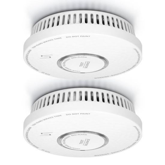 Détecteur de fumée et monoxyde de carbone 2 en 1 Alecto SCA10 2x Blanc Cdiscount Bricolage