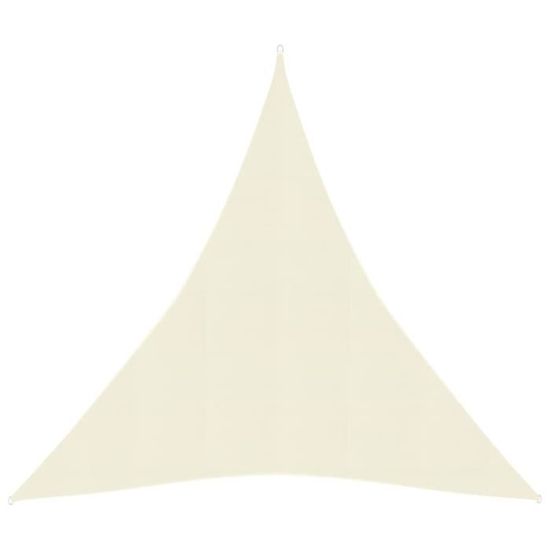 Voile D'ombrage Rectangulaire Crème 3x4 M - PEHD, 90% UV, Respirante, Pour Terrasse, Jardin, Balcon