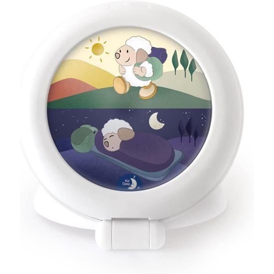 Réveil Enfant Avec Veilleuse - Simulateur Aube - 6 Sons Nature - Apprentissage Jour/Nuit - Rechargeable