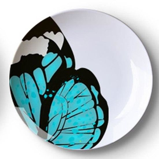 Assiette Décorative Céramique Licorne - Diamètre 26 Cm - Pour Déco Murale Ou Usage Alimentaire