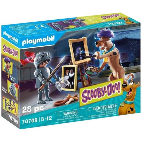 PLAYMOBIL - 70709 - SCOOBY-DOO avec chevalier noir - Licence Scooby Doo - Marron - Fille - 5 ans et plus