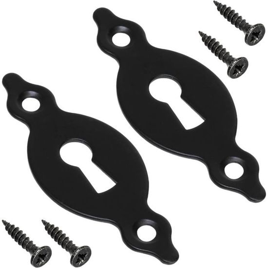 C73729 Paire De 2 Rosettes Plaques 67X27X1.5 Mm Pour Serrure De Porte À Clé Ordinaire