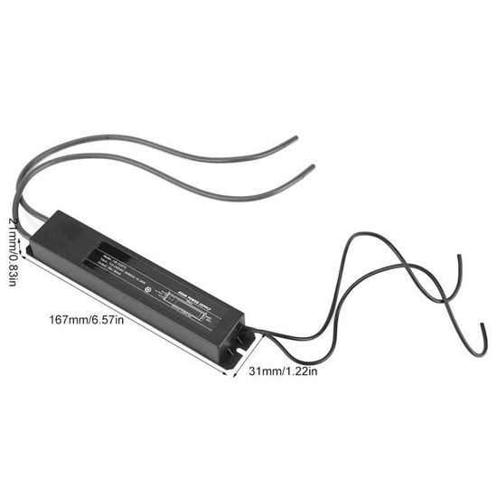 Transformateur Halogène 12V 105W ZIRAN - Alimentation AC 220V/240V Vers 12V, Pour éclairage Décoratif Basse Tension