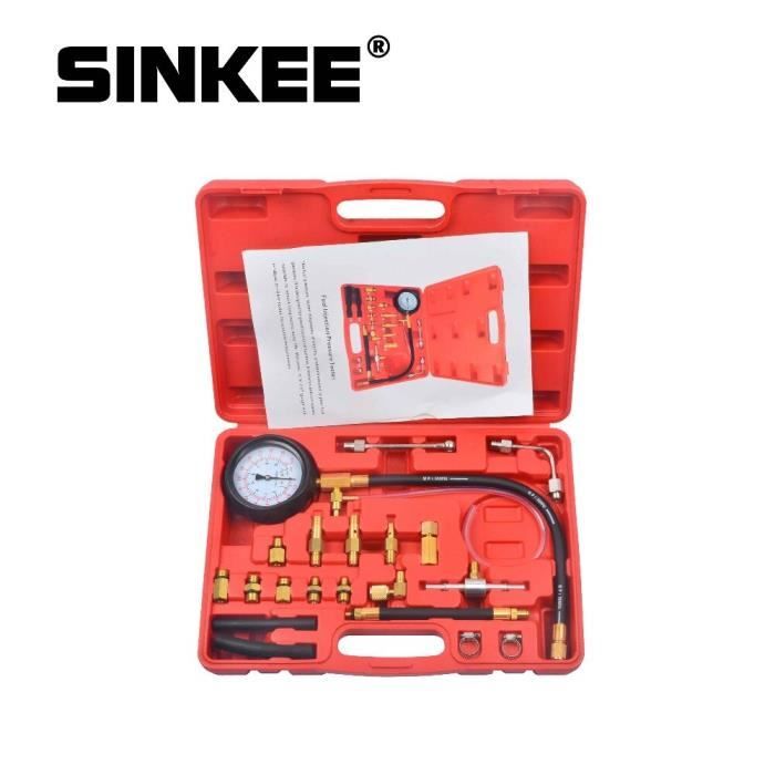 Testeur Pression Injection Essence 0-140PSI - Kit Diagnostic Voiture Camion Moto