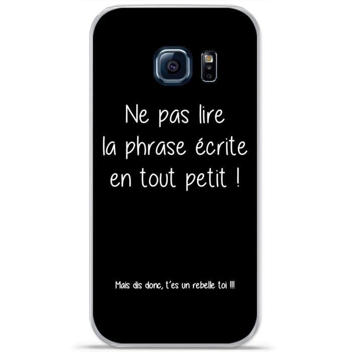 Coque TPU gel souple Samsung Galaxy S7 Edge design Citation \