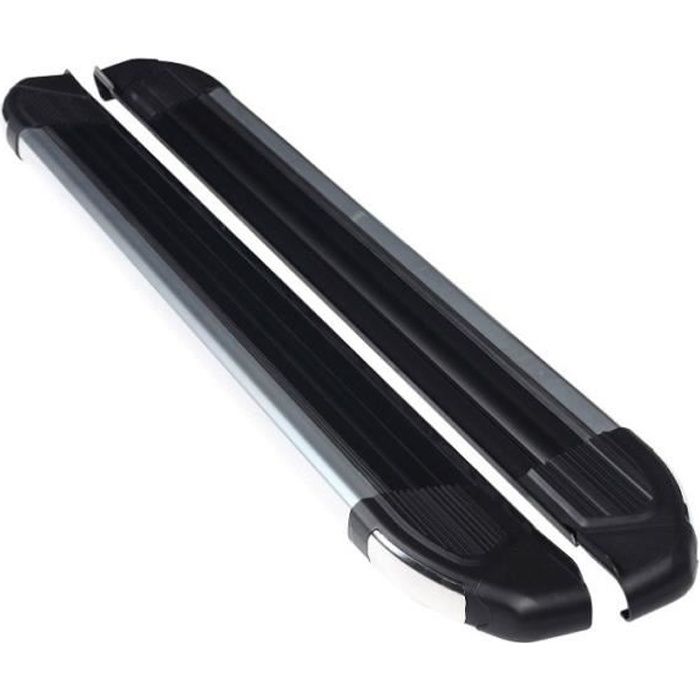 Marche-pieds latéraux pour Renault Koleos 2008> (le jeu D+G), série Brillant black 183cm