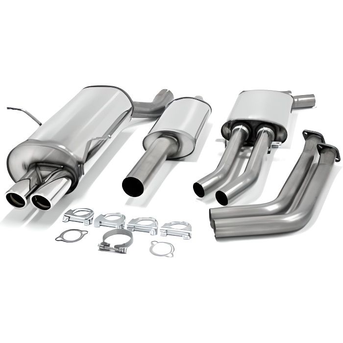 02BM006-19 Ligne Echappement Sport BMW Serie 3 Berline , Coupe , Break , Cabriolet E46 de 1999 a 2001