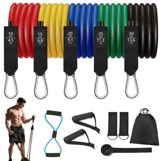 Bandes Elastiques Sport Musculation homme ,Bande de Résistance,Appareil Fitness d'Exercice en Latex Pour Pilates Yoga Entra?nement