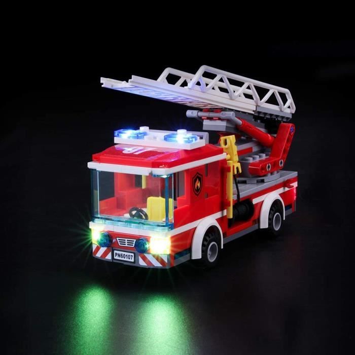 Jeux de construction BRIKSMAX Kit de LED pour Lego City Le Camion de Pompiers, Compatible avec la Maquette Lego 60107, L 52794