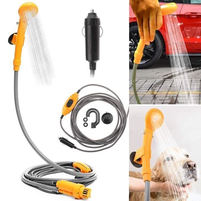 Douche Portable Douches de Randonnée Voyage, Pommeau Douche Tuyau Pompe Douchette