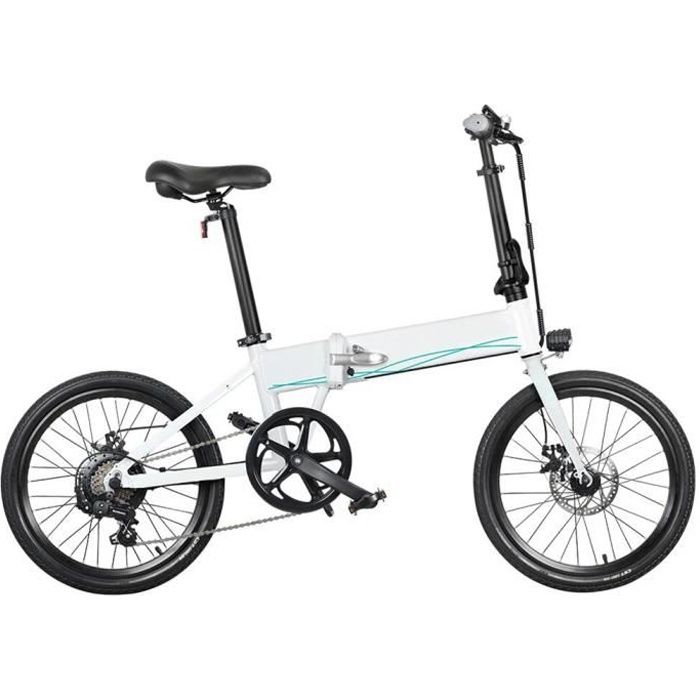 FIIDO D4S Draisienne électrique 20- 250 watts 10.4Ah, Vélo électrique Scooter électrique pliant 25 km / h Blanc(Arrivée dans 1-10)