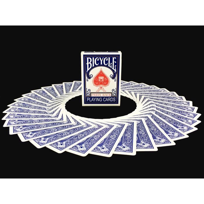 BICYCLE PARIS BACK Limited Edition cards By JOKARTE Very Rare for magicians collectors (Bleu) cartes à jouer