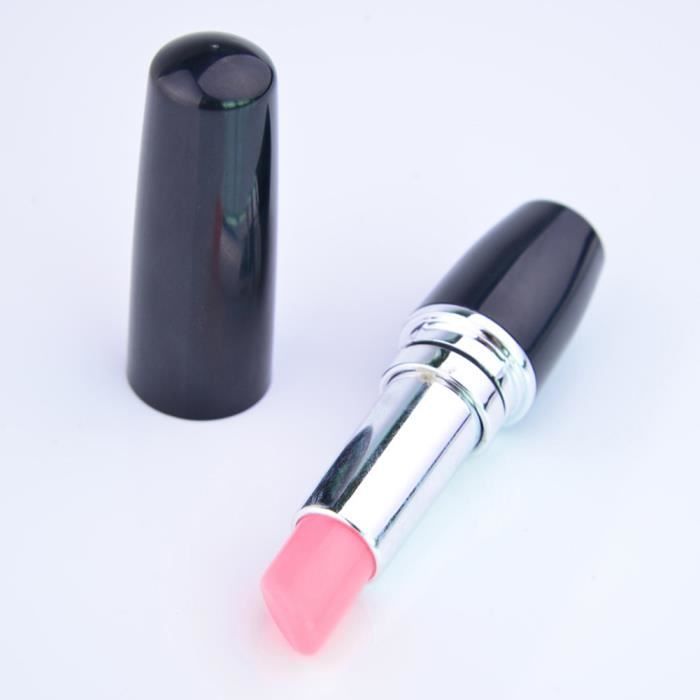 Femmes Discret Mini Bullet Vibrator Vibrant Vibromasseur Rouge à Lèvres Adult Sex Toy Noir