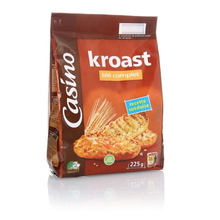 CASINO Kroast Blé Complet 225g