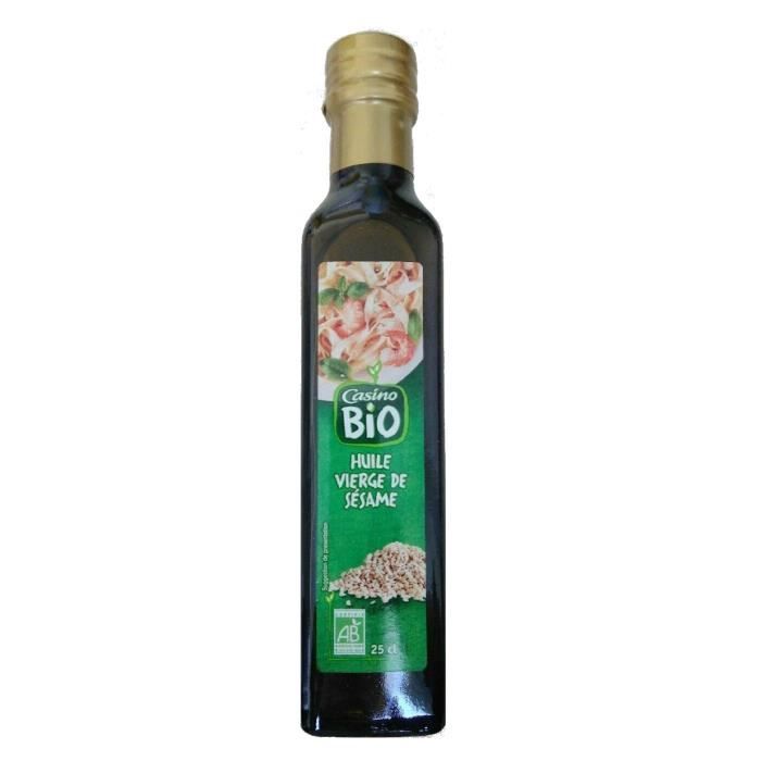 CASINO BIO Huile de Sésame 25 cl