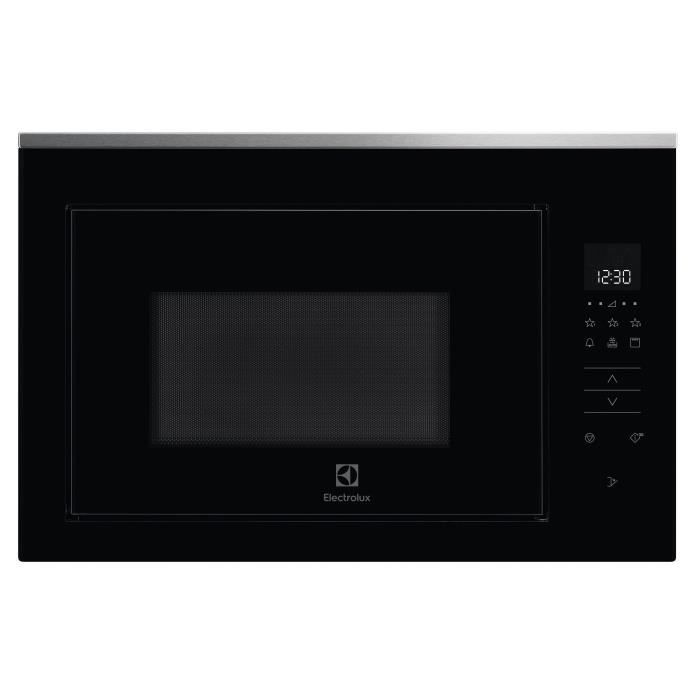 ELECTROLUX - KMFD263TEX SÉRIE 800 FLEX TouchOpen - Micro-ondes tout intégrable - Noir et inox anti-trace - 26L - 900W - Gril 800W