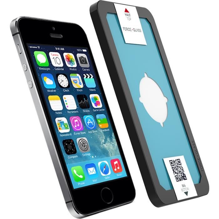 BIG BEN CONNECTED Force Glass Protection d'écran pour téléphone portable - Transparent - Pour Apple iPhone 5, 5c, 5s, SE