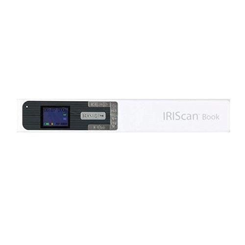 IRIScan Book 5 Blanc Scanner Batterie SD JPG/PDF