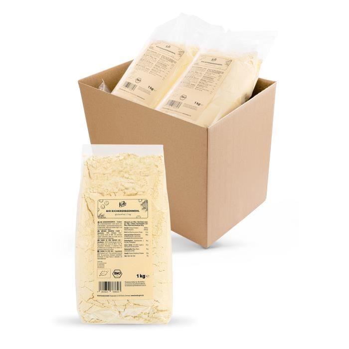 KoRo Farine de pois chiches bio 5 x 1 kg