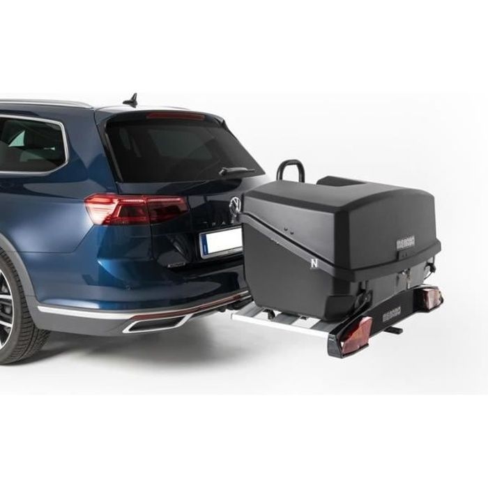 Porte-vélos 3 vélos + Coffre sur attelage 300L - Charge max 30 Kgs - Menabo Mizar + Alcor3