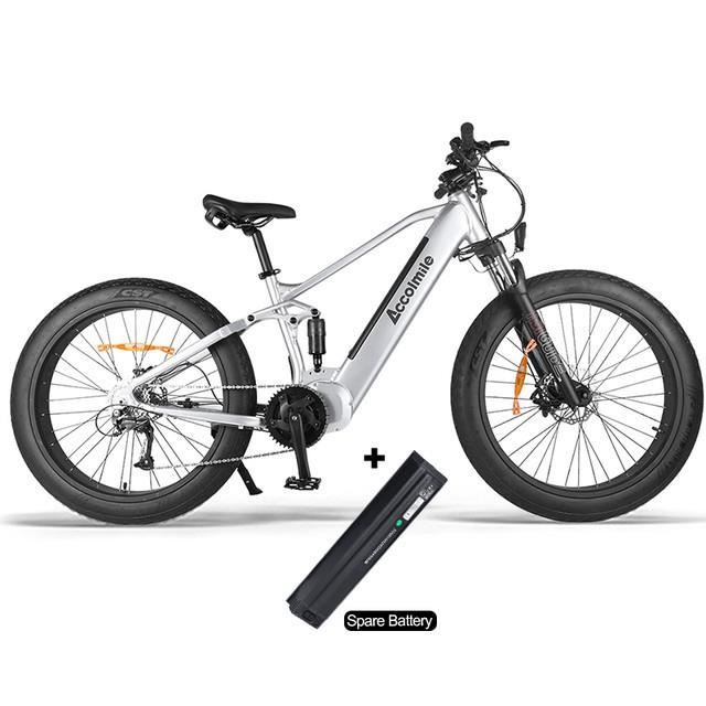 ACCOLMILE Vélo à assistance électrique 1000W équipé avec une batterie amovible