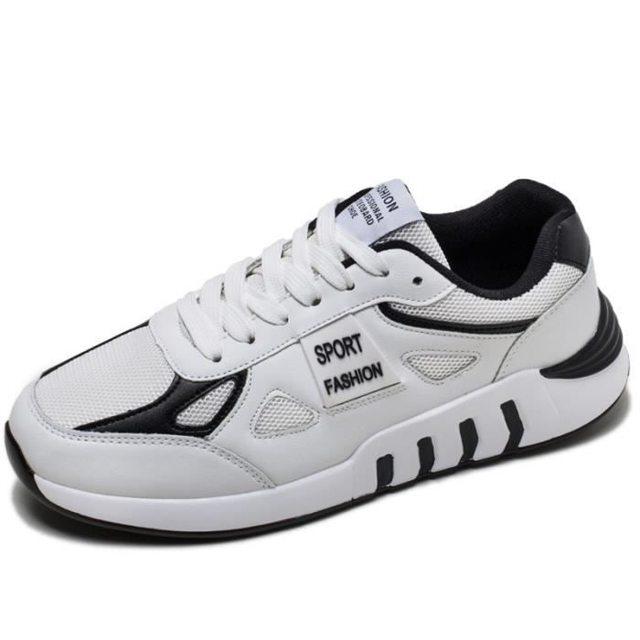 BASKET Homme - Respirant Baskets Loisir Rétro Chaussures de course - blanc QB™