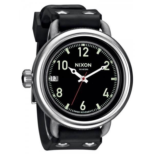 NIXON October A-488-000 Montre Hommes Noir 48mm…