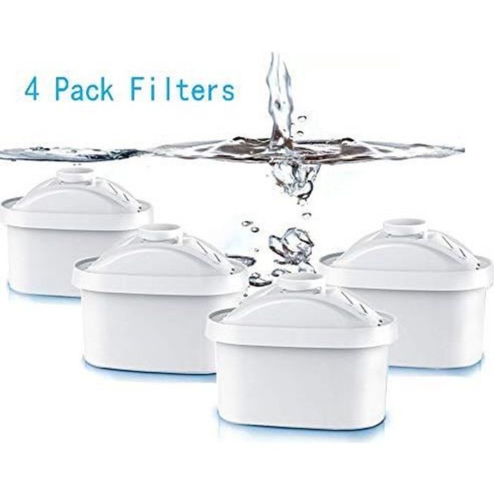 4 Pcs Cartouche Filtrante Fit Brita Maxtra Carafe filtre à eau Cruche Cartouches Fit Brita Maxtra Cruchede Mavea Maxtra
