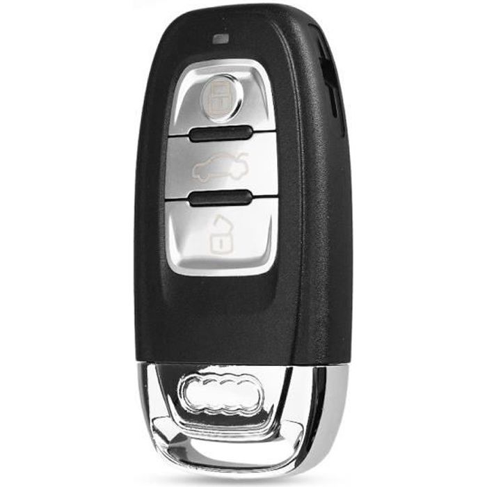 Coque Clé pour Audi Q5 A4 A5 A6 A7 A8 R8 - Clé Intelligente Plip télécommande 3 Boutons Phonillico®