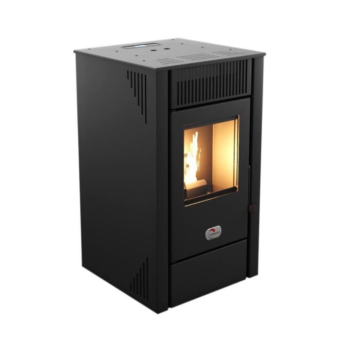 Poêle à granulés air Anita 10 kW Noir Sannover