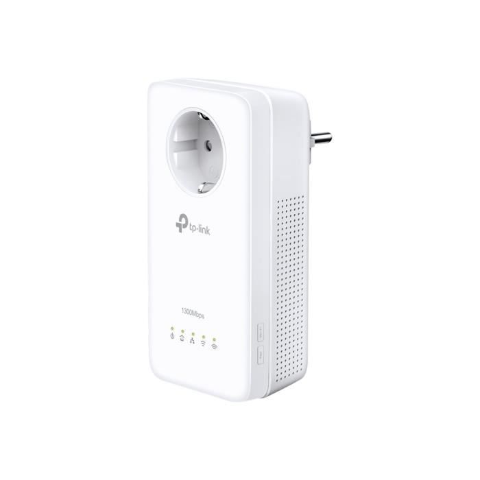 TP-LINK AV1300 Passthrough Powerline Wi-Fi Extender, Qualcomm, 867Mbps at 5GHz + 450Mbps at 2.4GHz, 1300Mbps Powerline, 2*2