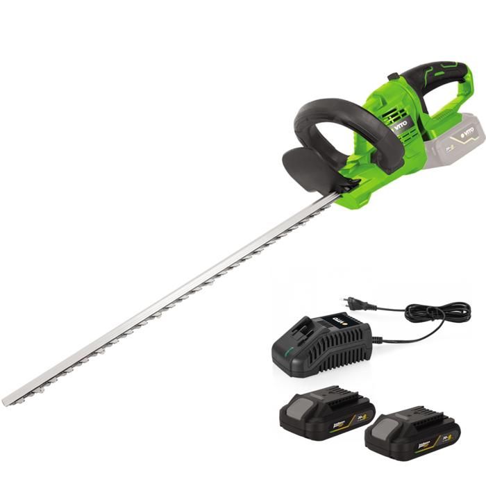 Taille Haies sans fil 20V VITO EGO LI Lame 51CM + 2 Batteries 2AH + Chargeur Rapide