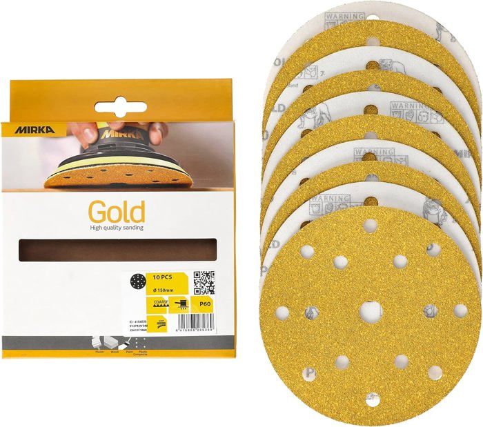 Lot De 20 Disques 150 Mm 8 Trous Papier Abrasif