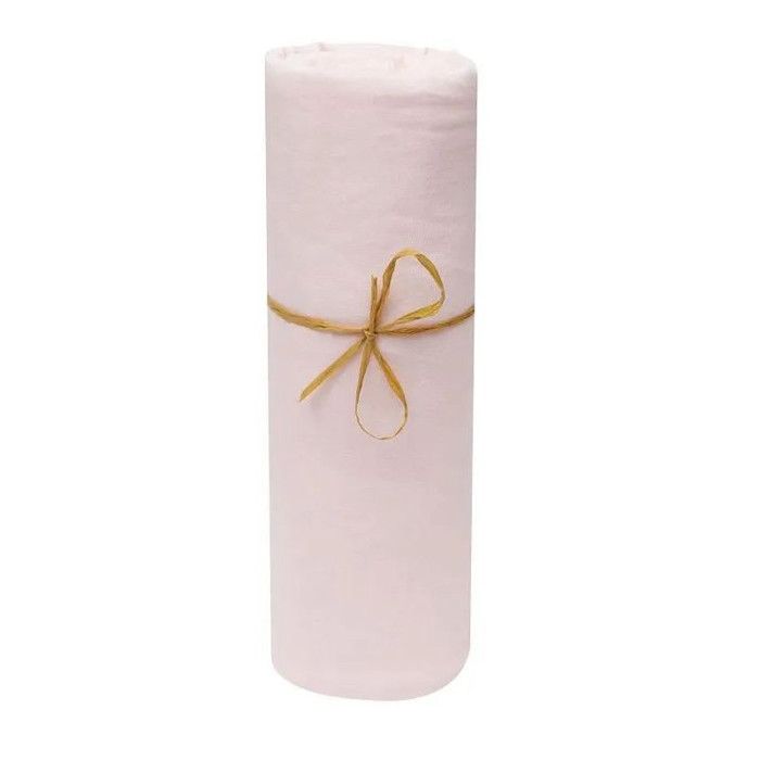 Drap housse lit bébé 60 x 120 cm / 100% coton / 57 fils/cm² - Rose Drap housse lit bébé 60 x 120 cm / 100% coton / 57 fils/cm² - Rose