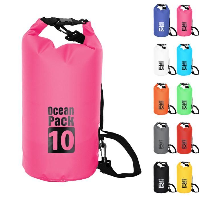 10L Sac étanche Polyvalent, 10L Rose Rouge Waterproof Dry Bag avec