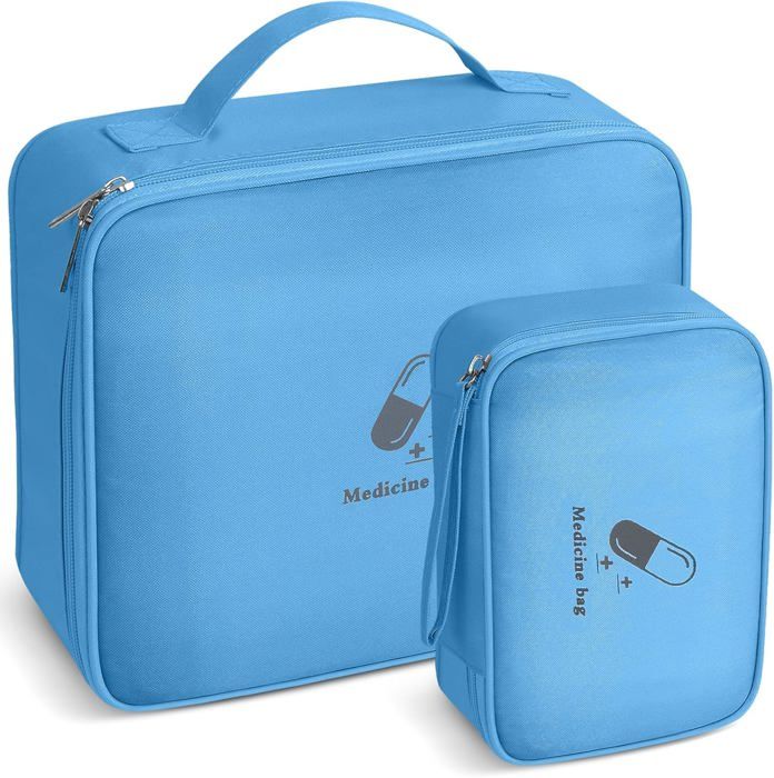 Romon 2 Pièces Trousse De Secours Vide, Étanche Sac De Médecine Portable, Trousse De Médecine Sac Romon 2 Pièces Trousse De Secours Vide, Étanche Sac De Médecine Portable, Trousse De Médecine Sac