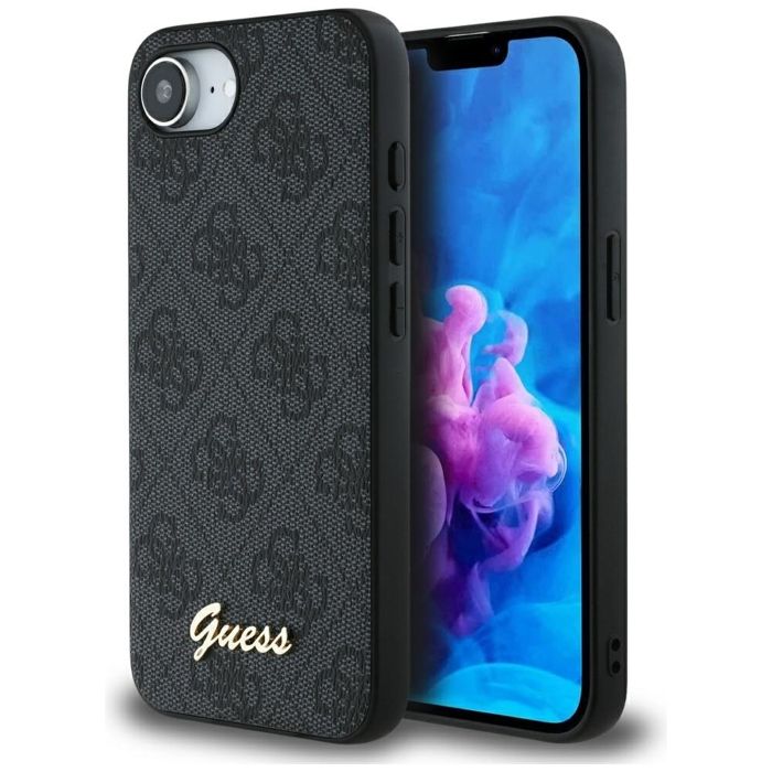Coque pour iPhone 16e Guess Hardcase 4G Script Logo GUHMPSE4HG4SHP