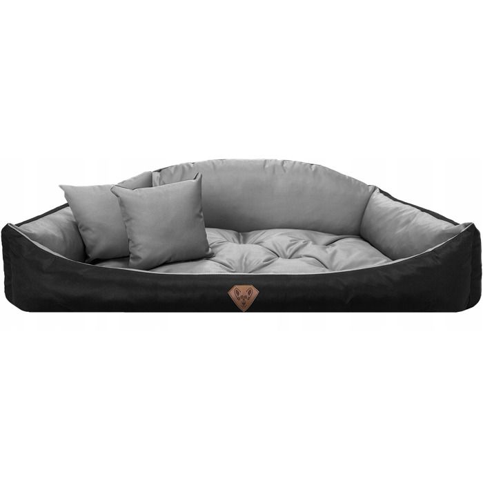 Meilleurs prix pour Lit Pour Chien Shell EDANTI Imperméables Avec Coussins 75x65 Gris