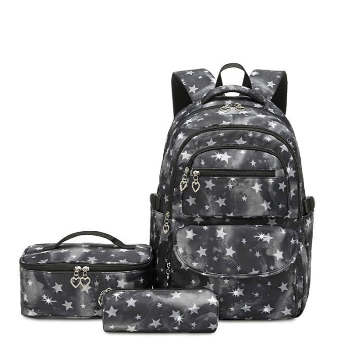 Cartable Garon Fille PrimaireSac a Dos Enfant avec Trousse et Sac Isotherme pour Scolaire Primaire pour Fille 7-14 Anstoil CARTABLE