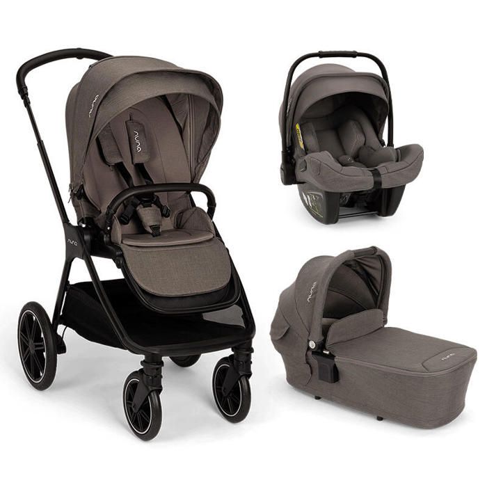 NUNA - Poussette Trio Triv LX + Siège auto Pipa Next + Nacelle Lytl Thunder