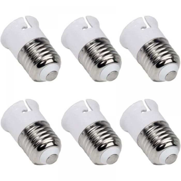 E27 vers B22 pour Ampoule LED à Baïonnette Base de Lampe Convertisseur pour Passer de E27 à B22 Adaptateur à Vis vers Douille Ba